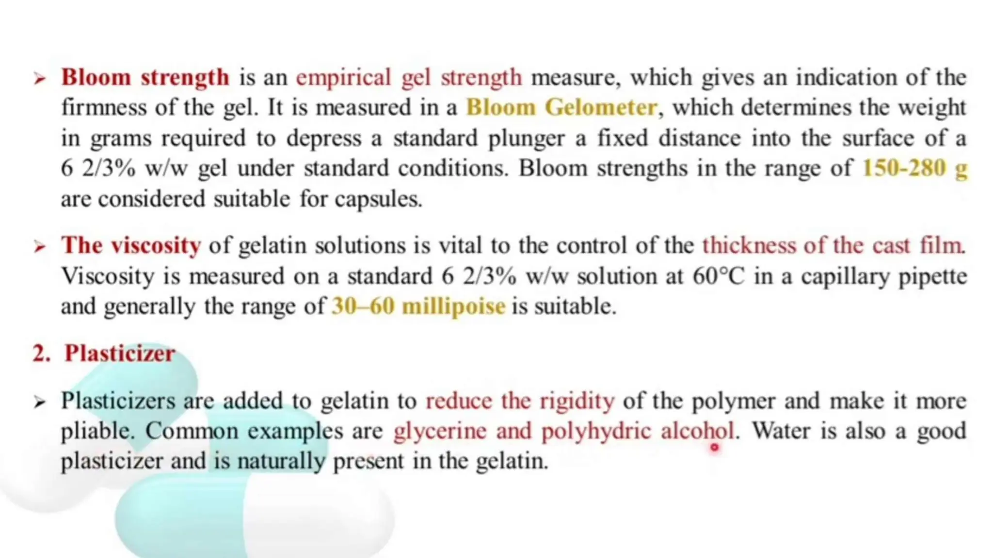 UNIT 2. CAPSULES, TYPES OF CAPSULES, ADV