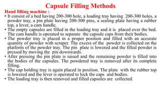 Pharmaceutical Capsule Part 3 Formulation | PPT