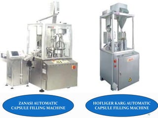 27
ZANASI AUTOMATIC
CAPSULE FILLING MACHINE
HOFLIGER KARG AUTOMATIC
CAPSULE FILLING MACHINE
 