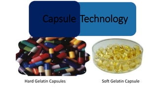 Hard Gelatin Capsules Soft Gelatin Capsule
TechnologyCapsule
 
