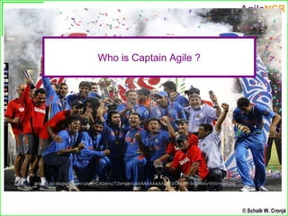 Who is Captain Agile ?




http://1.bp.blogspot.com/-jdaNhCdG4mc/TZeHz4vUibI/AAAAAAAABNQ/ONp4P-5o2RM/s1600/main.jpg




  ...