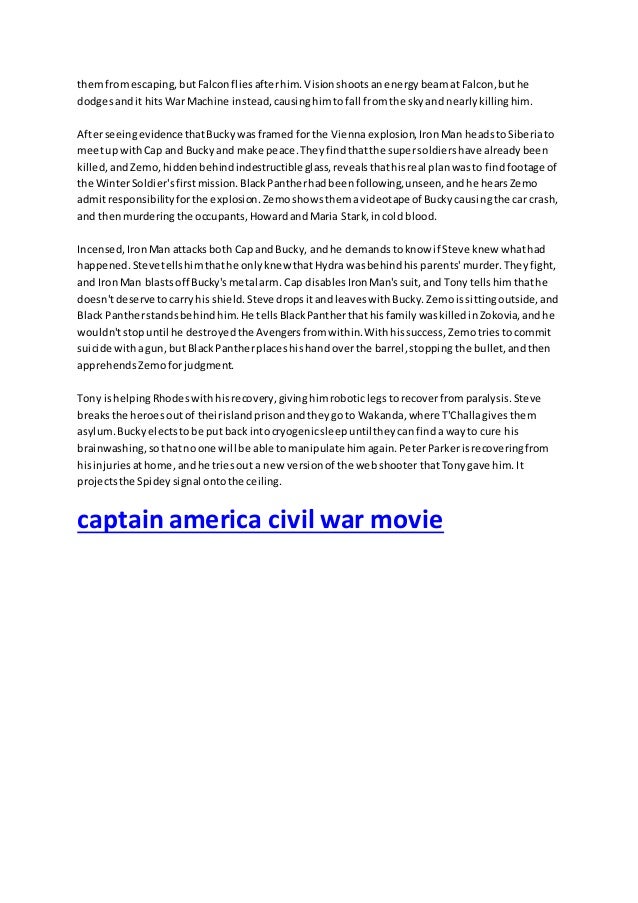 short essay on captain america