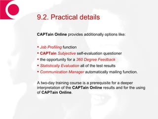 CAPTain Online Test | PPT