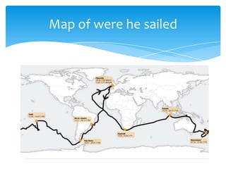 Map of were he sailed