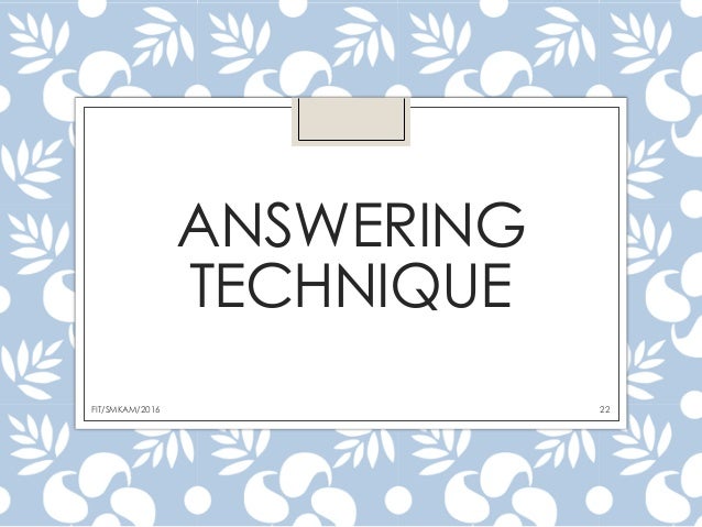 Captain Nobody Answering Techniques