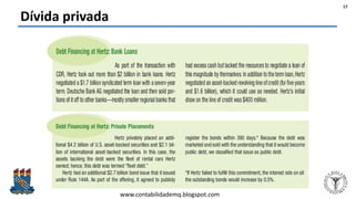 Felipe Pontes
www.contabilidademq.blogspot.com
Dívida privada
17
 
