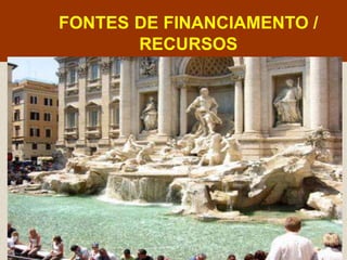 FONTES DE FINANCIAMENTO /
       RECURSOS
 