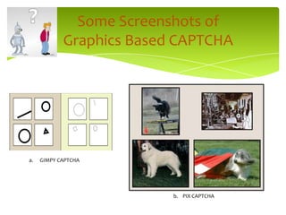 Then renders a distorted image containing the words.