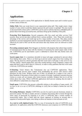 Captcha seminar report | PDF