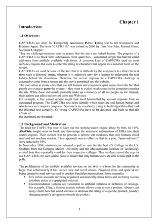 Captcha seminar report | PDF