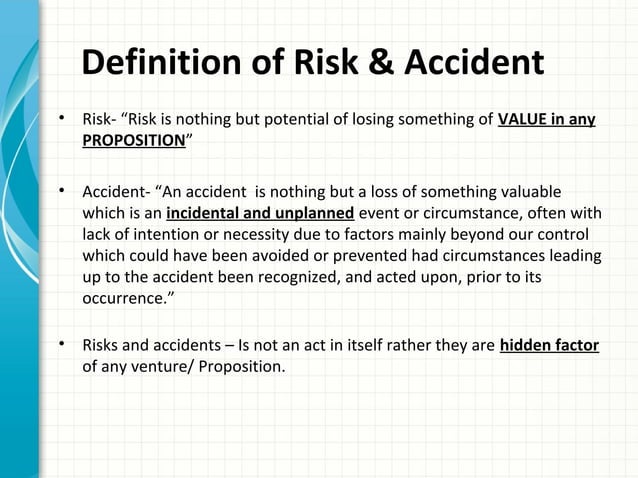 Accidents and Operational Risks - Owners and Charterers Liabilities ...
