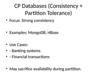 Understanding the CAP Theorem: Trade-offs in NoSQL Distributed ...