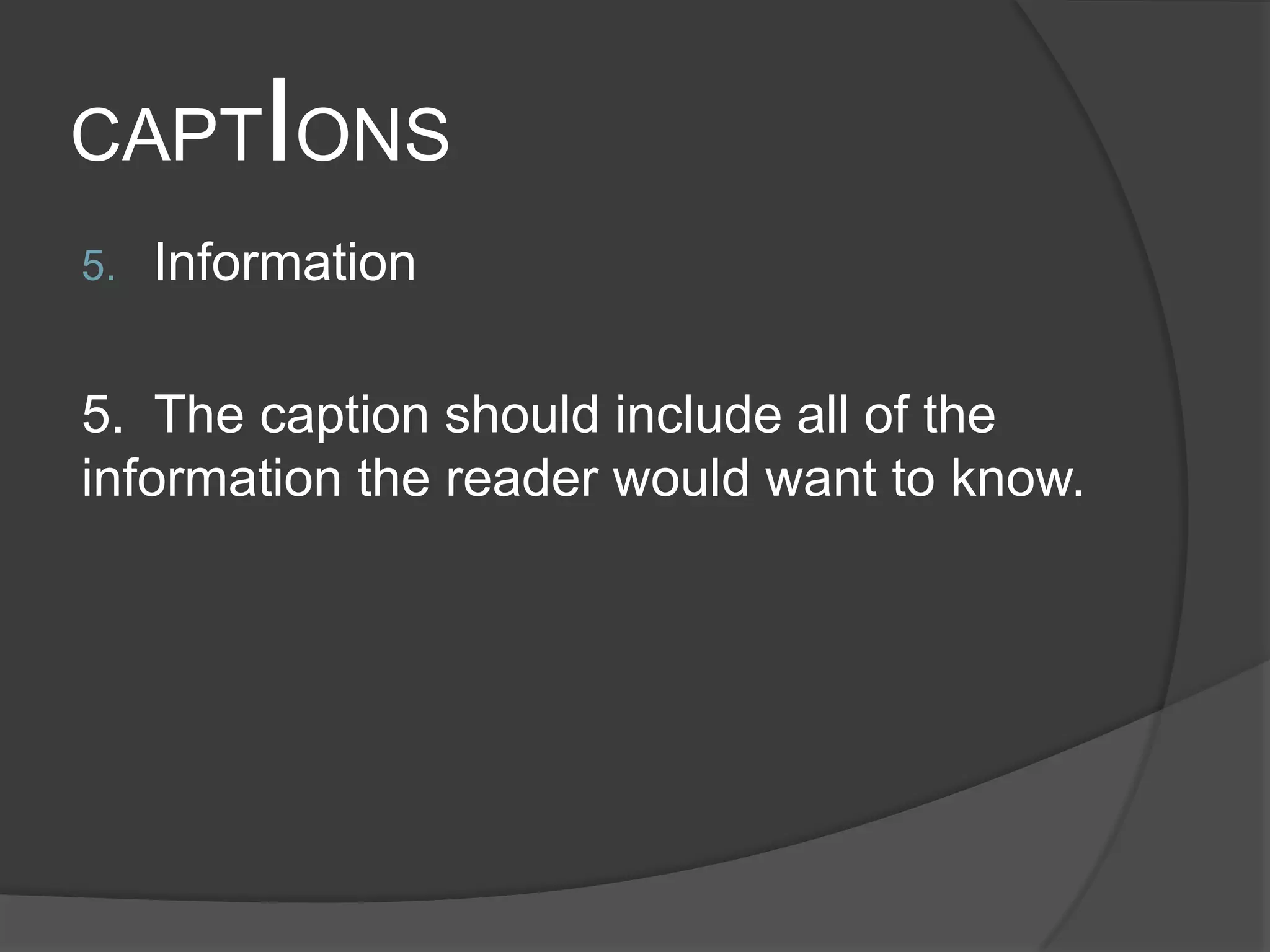 Writing photo captions | PPTX