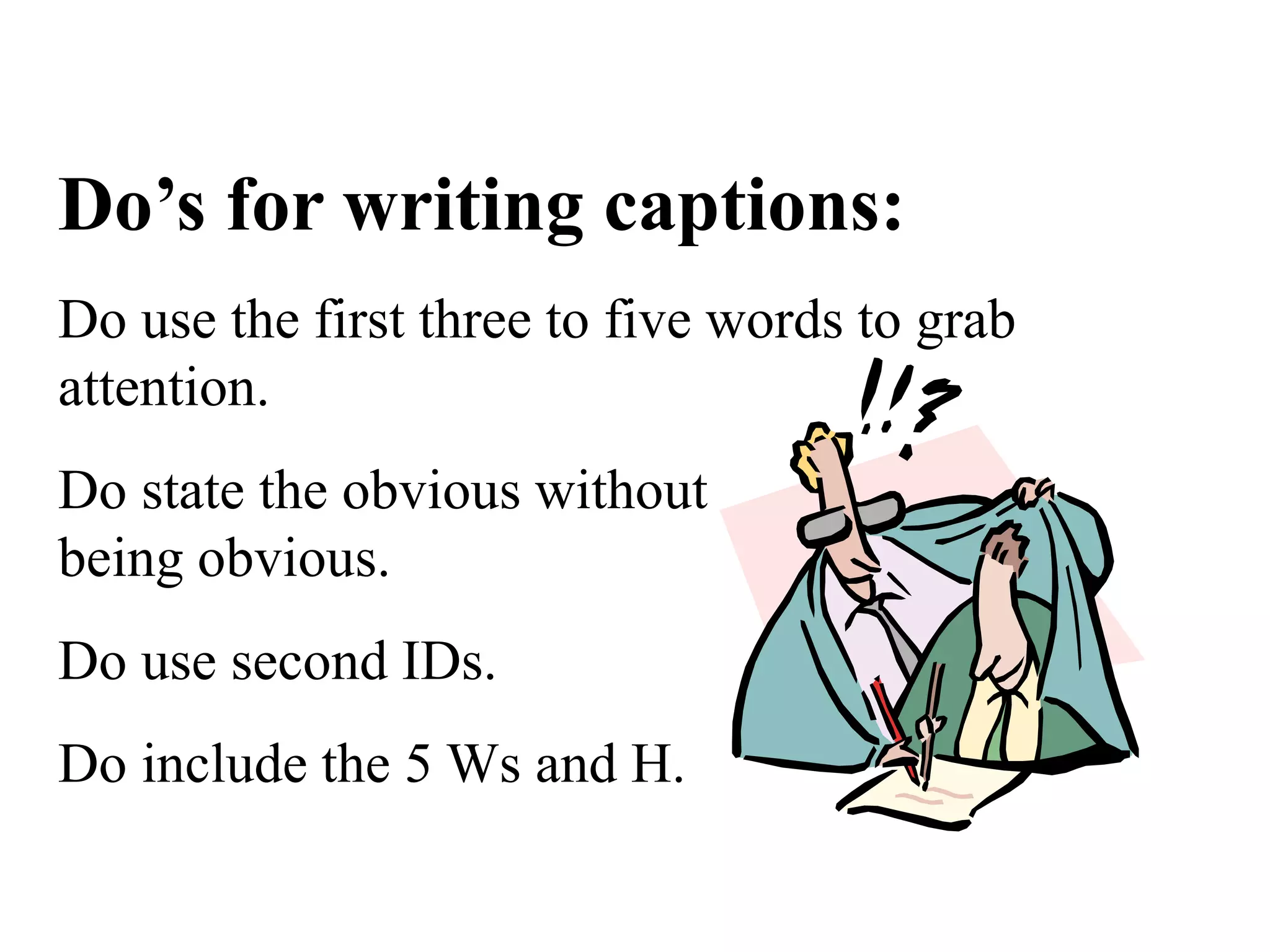 Caption writing [lecture] | PPT