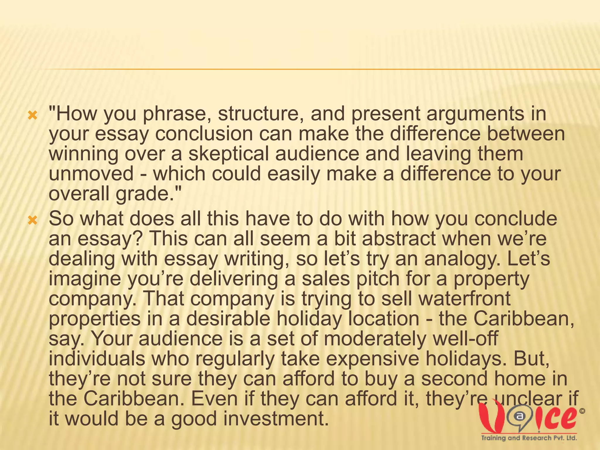 Captivating conclusions