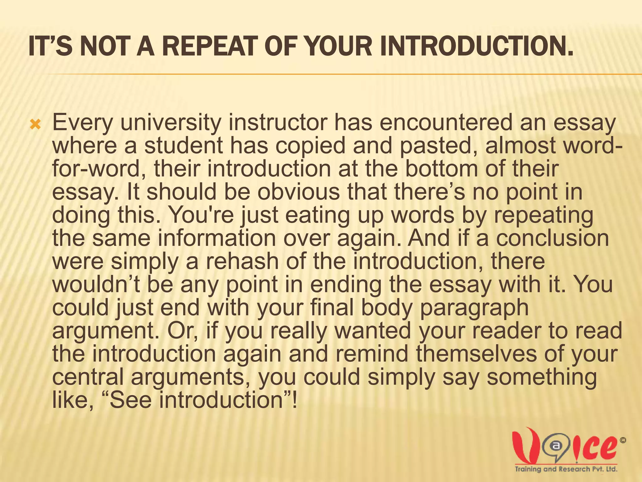 Captivating conclusions