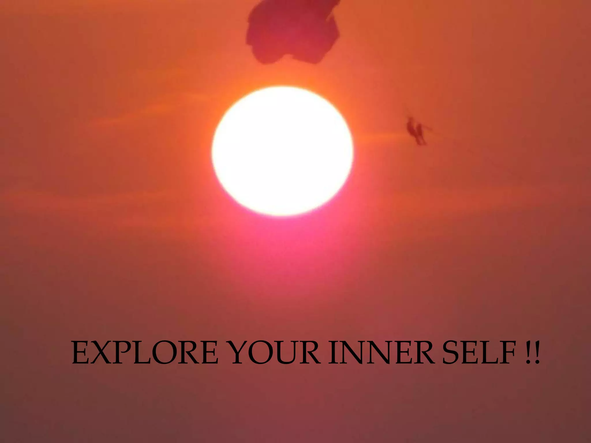 EXPLORE YOUR INNER SELF !!