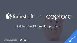 Solving the $5.4 million problem
VISIT SALESLOFT.COM
+
 