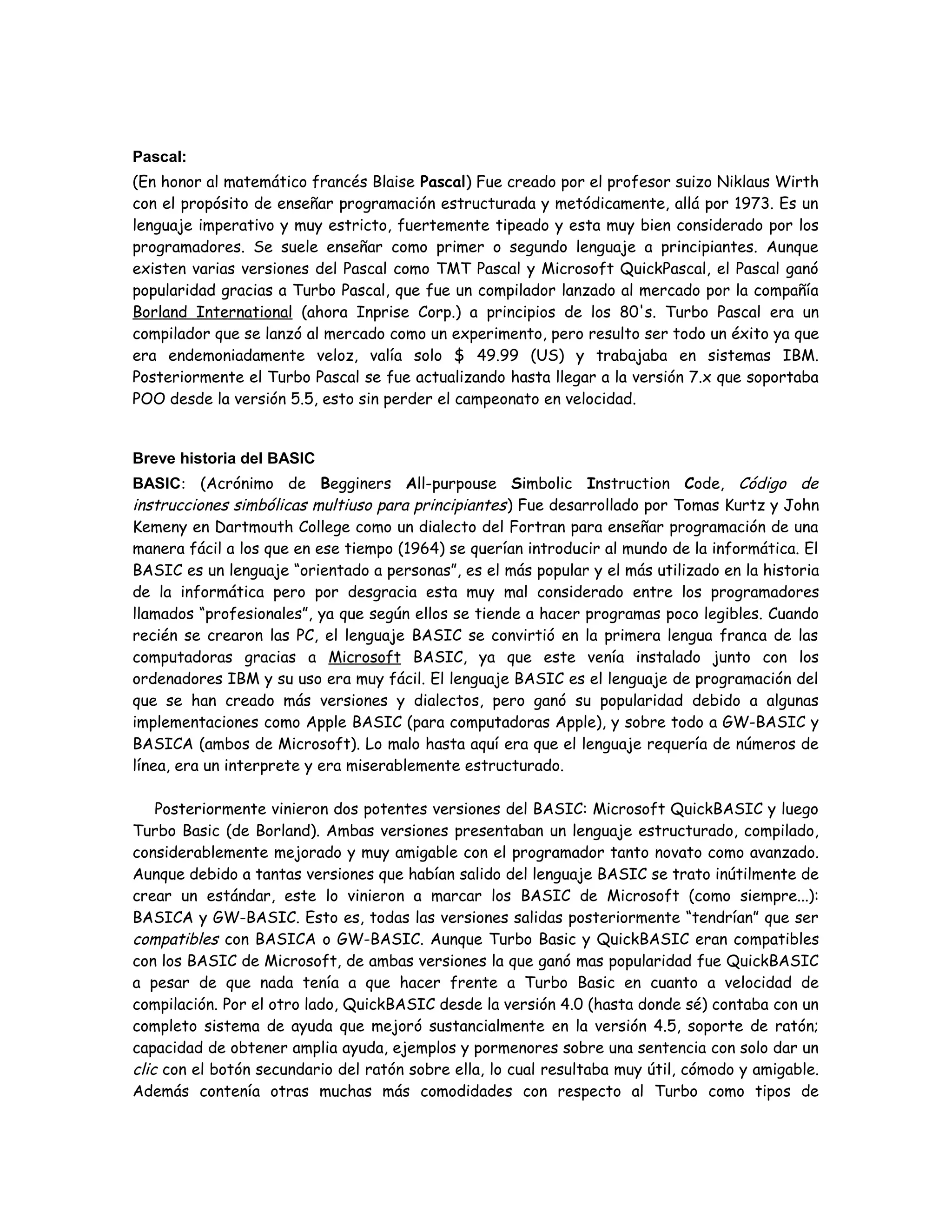 Capítulo 0 Qbasic generalidades | PDF
