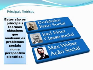 O funcionalismo assenta na definição das sociedades como totalidades formadas pela conjugação de sistemas particulares.Aceita a idéia de equilíbrio interno pelo qual o sistema social tenderia a perpetuar-se tal como existe, sem que persistissem conflitos.