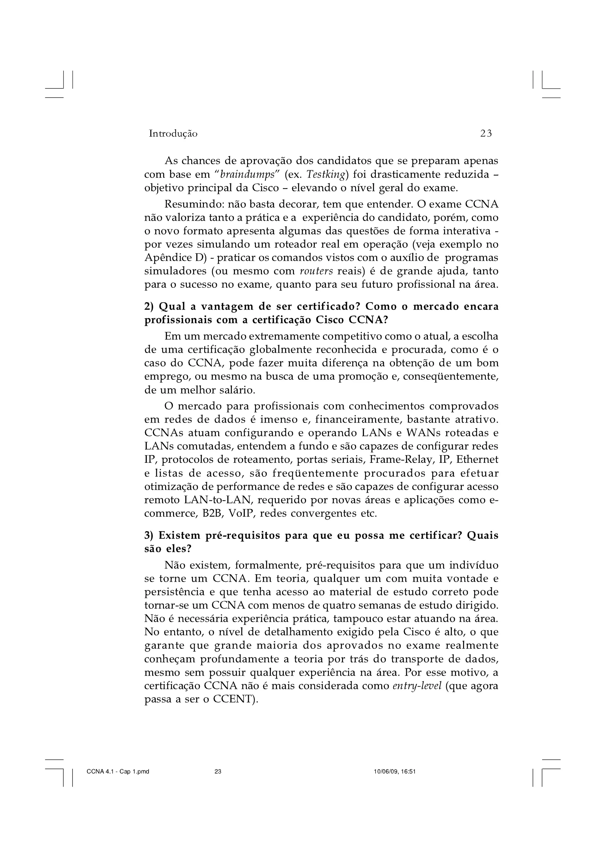 CCNA 4.1 - Capítulo 01   introdução