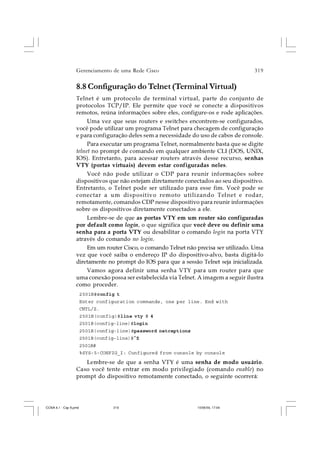 CCNA 4.1 - Capítulo 08   gerenciamento de uma rede cisco