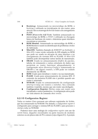 CCNA 4.1 - Capítulo 08   gerenciamento de uma rede cisco