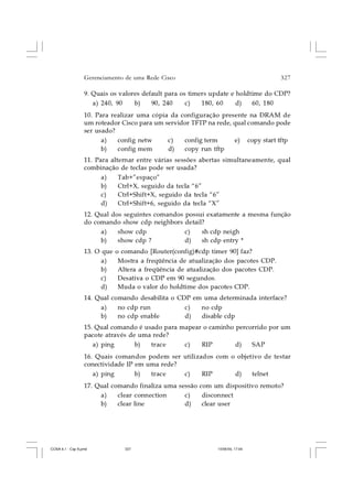 CCNA 4.1 - Capítulo 08   gerenciamento de uma rede cisco