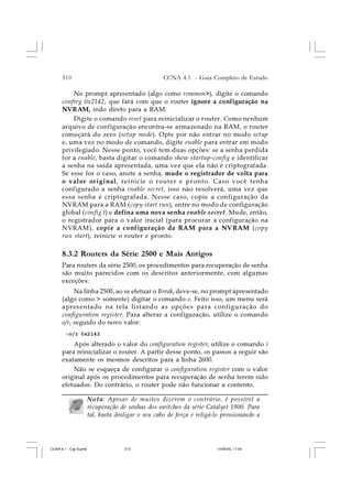 CCNA 4.1 - Capítulo 08   gerenciamento de uma rede cisco