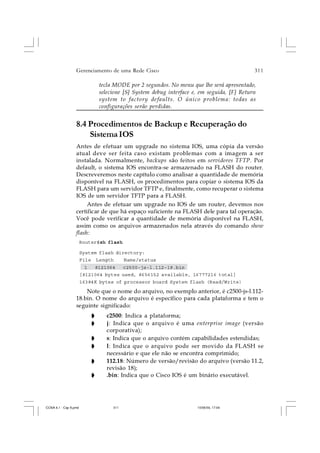 CCNA 4.1 - Capítulo 08   gerenciamento de uma rede cisco