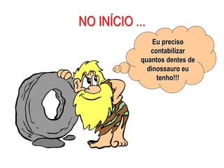 AULA 6
NO INÍCIO ...
Eu preciso
contabilizar
quantos dentes de
dinossauro eu
tenho!!!
 