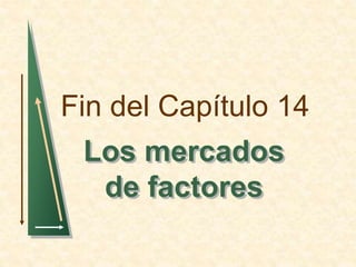 Fin del Capítulo 14 
Los mercados 
de factores 
