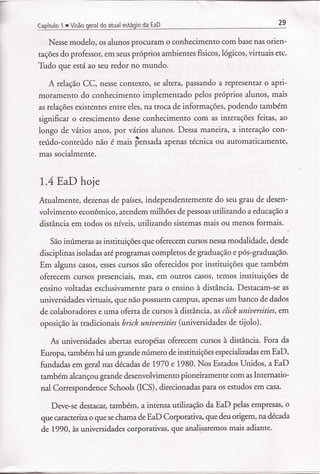 (Capítulo 1)visão geral do atual estágio da ead