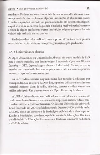 (Capítulo 1)visão geral do atual estágio da ead
