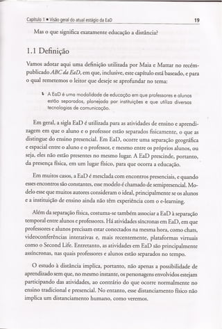 (Capítulo 1)visão geral do atual estágio da ead