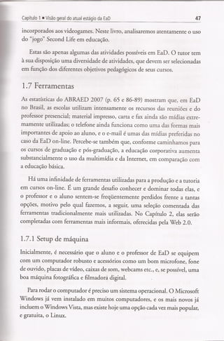 (Capítulo 1)visão geral do atual estágio da ead