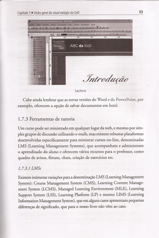 (Capítulo 1)visão geral do atual estágio da ead
