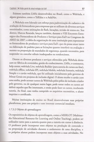(Capítulo 1)visão geral do atual estágio da ead