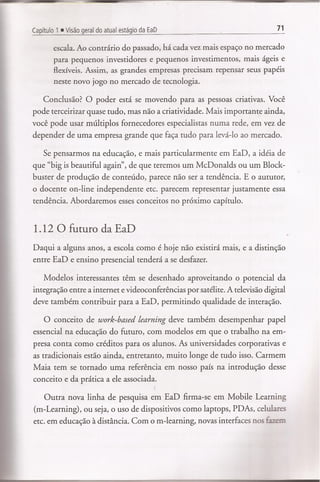 (Capítulo 1)visão geral do atual estágio da ead