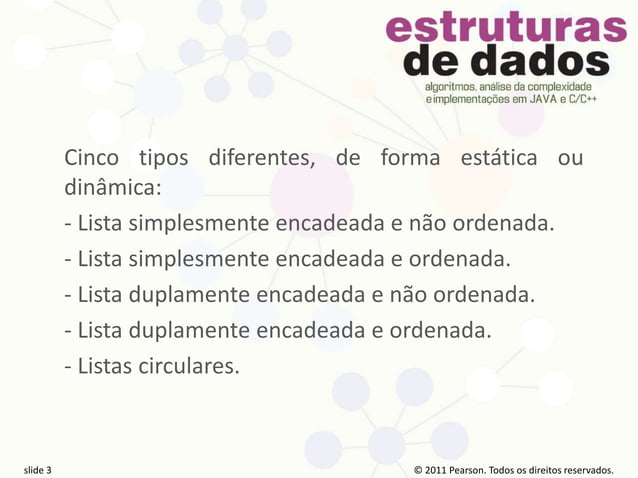Capítulo 3 - Estruturas de dados do tipo listas | PPT