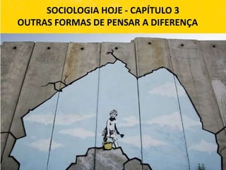 SOCIOLOGIA HOJE - CAPÍTULO 3
OUTRAS FORMAS DE PENSAR A DIFERENÇA
 