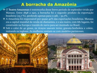 Industrialização na Primeira República
Durante muito tempo se disse que o modelo de industrialização no Brasil foi o de
substituição de importações, ou seja, o país teria sido obrigado a produzir o
que antes importava em razão de crises internacionais, como a 1ª Guerra Mundial.
Novos estudos vêm demonstrando que a industrialização brasileira nasce, a partir
de capitais nacionais, aproveitando-se de condições favoráveis internamente.
Tanto em São Paulo quanto no Distrito Federal, as grandes empresas eram
responsáveis pela maior parte da produção industrial. Observe a tabela:
Ano
Número de
empresas
Capital
(conto de réis)
Número de operários
1907 662 167120 34850
1920 1542 441669 56517
1907 326 127702 24186
1920 4145 537817 83998
Distrito Federal (RJ) e São Paulo – indústrias: 1907 e 1920
Distrito Federal (RJ)
São Paulo
 