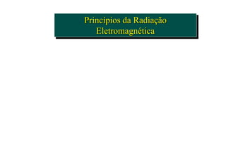 Princípios da Radiação
Eletromagnética
 