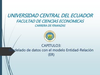 UNIVERSIDAD CENTRAL DEL ECUADOR
FACULTAD DE CIENCIAS ECONOMICAS
CARRERA DE FINANZAS
 