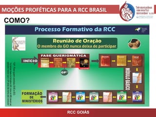 MOÇÕES PROFÉTICAS PARA A RCC BRASIL
COMO?
RCC GOIÁS
 