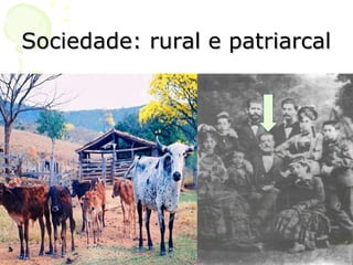 Sociedade: rural e patriarcal   