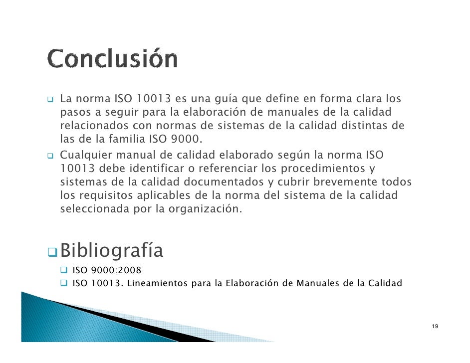 Capítulo 6 El Manual de la Calidad