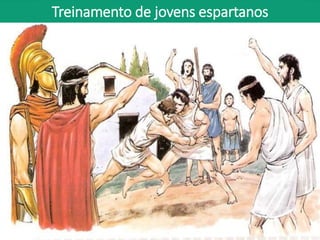 Treinamento de jovens espartanos
 