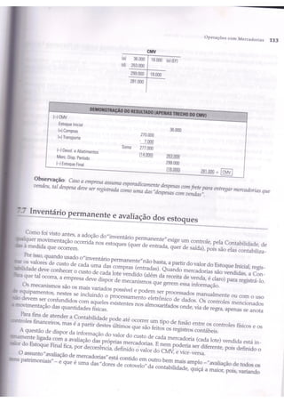 Capítulo 7 - Operações com mercadorias - marion e iudícibus