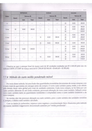 Capítulo 7 - Operações com mercadorias - marion e iudícibus